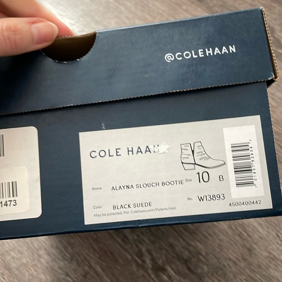 EUC Cole Haan black suede Alayna Slouch Bootie - Picture 10 of 10